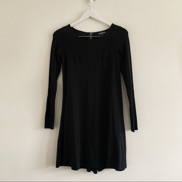 EXPRESS A LINE JERSEY DRESS WITH EXPOSED ZIPPER - Picture 3 of 7